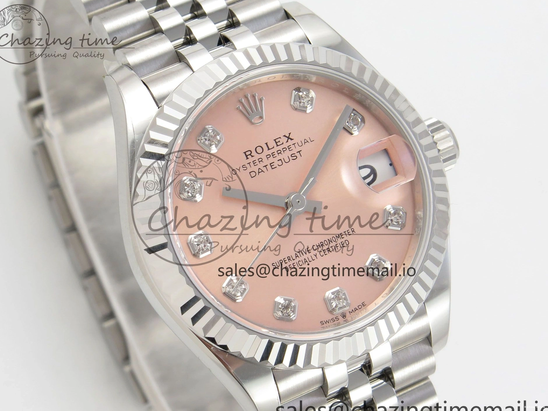 0105 Trendsetting DateJust 31 278274 THBF 1:1 Best Edition 904L Steel RG Diamond Dial on SS Jubilee Bracelet HZ Cal. 3